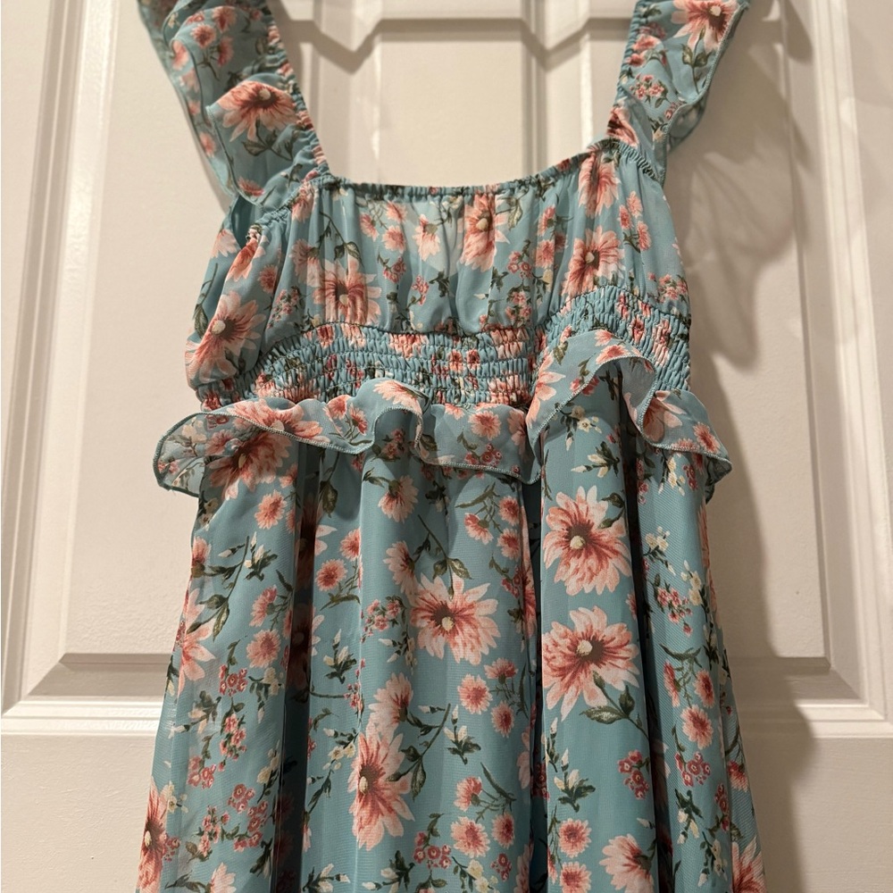 Floral Ruffle Dress - Picture 7 of 7